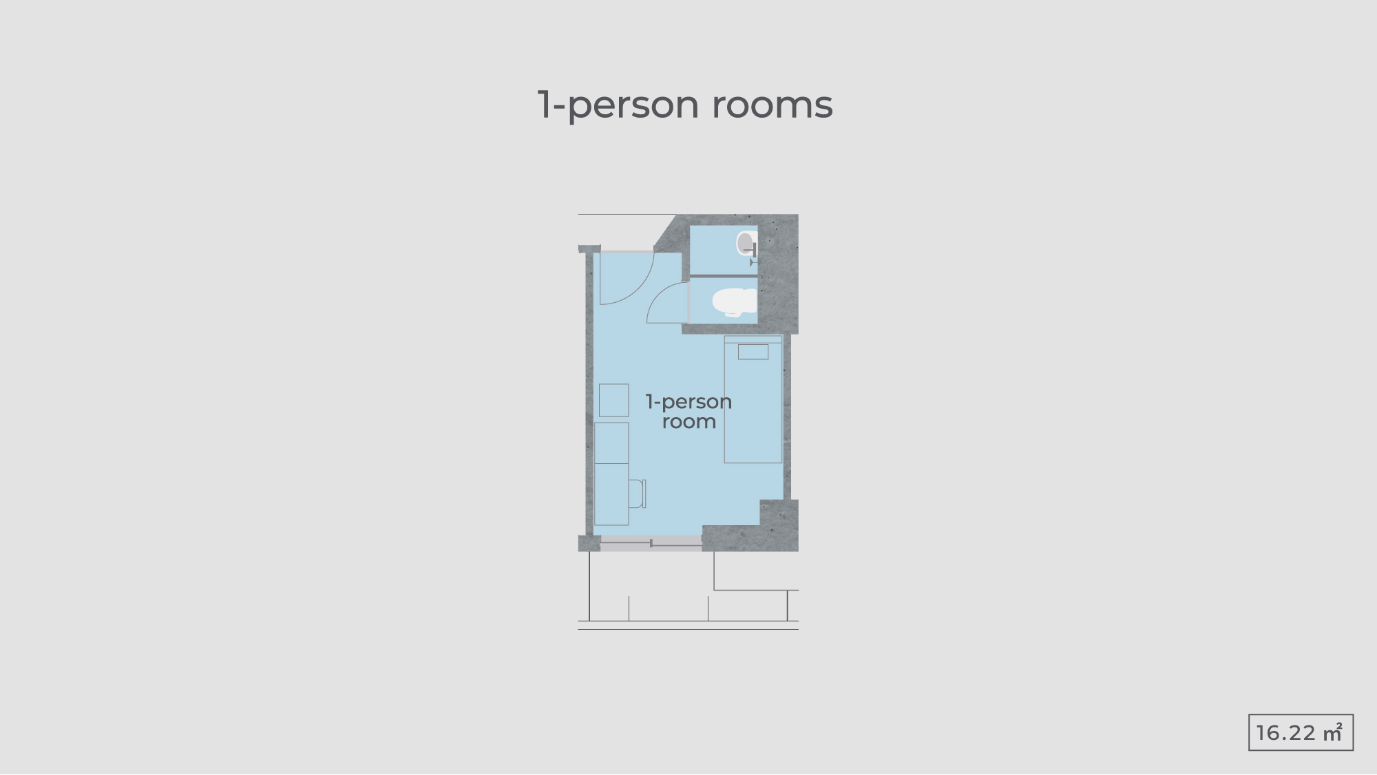 1-person rooms