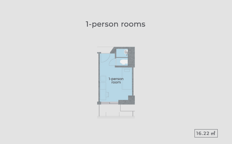 1-person rooms