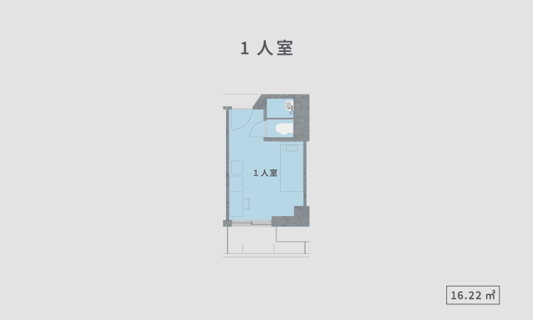 1人室